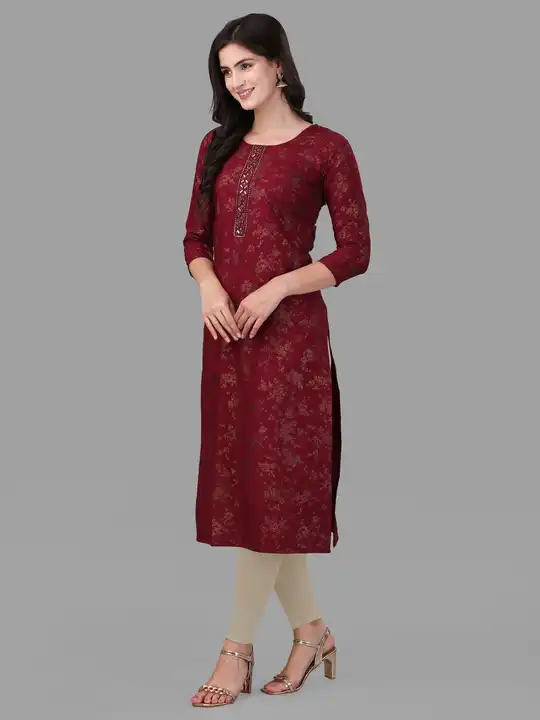 Presenting our new range of *DESIGNER KURTI WITH HANDWORK uploaded by Bandhani handcrafted on 5/8/2023