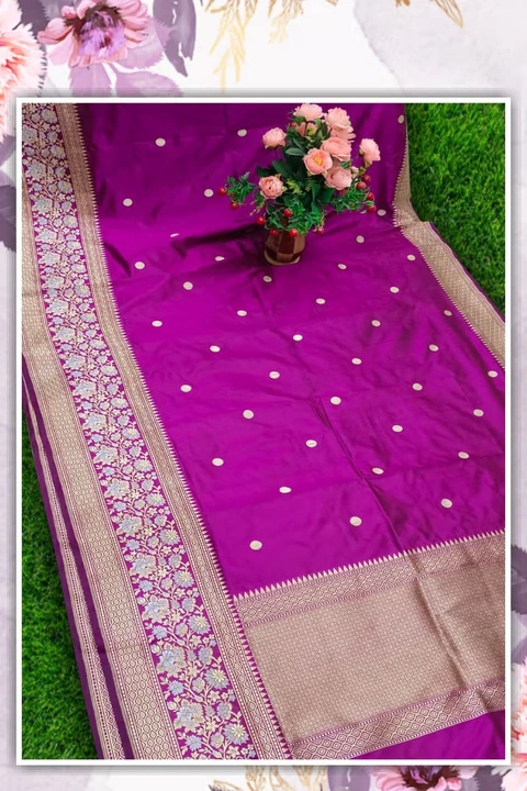 Pure Silk Handmade Saree  uploaded by Umar Silk Factory on 5/8/2023