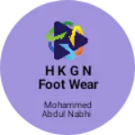 Business logo of H k g n foot wear