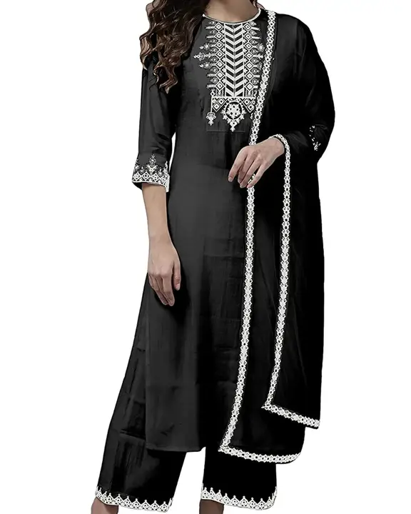Post image 💥NEW ARRIVALS 💥
 
👉The52 Stylish Embroidery Rayon Blend Stitched Kurta, Plazzo and Dupatta Set🛍️
 

DM FOR ORDER : 8527736658
 Get more information about this item