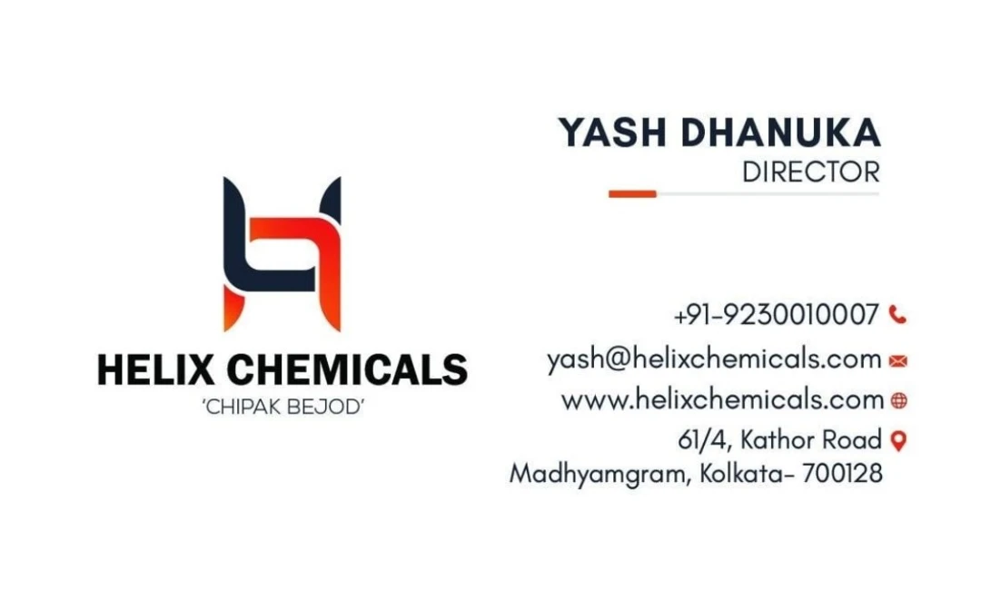 Visiting card store images of Helix Chemicals