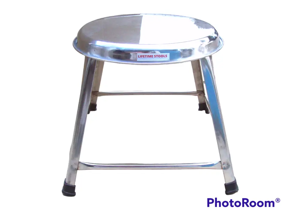 1 Feet Stainless Steel Stools Round Top Stacking Stools  uploaded by Lifetime Stools on 5/29/2024