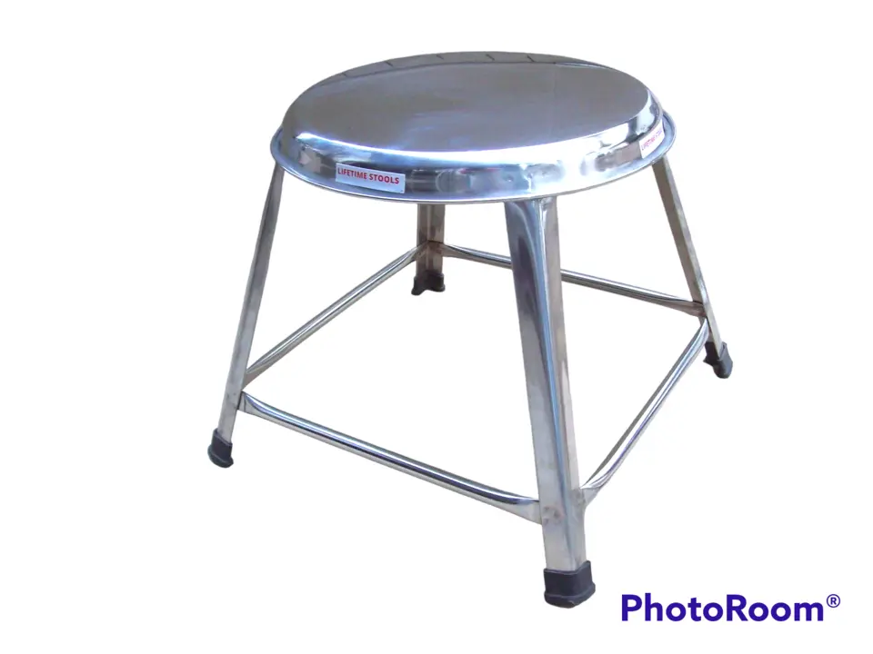 1 Feet Stainless Steel Stools Round Top Stacking Stools  uploaded by Lifetime Stools on 5/8/2023