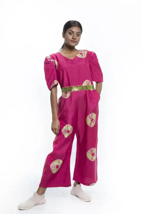 Pure silk shibori print jumpsuit  uploaded by business on 5/8/2023