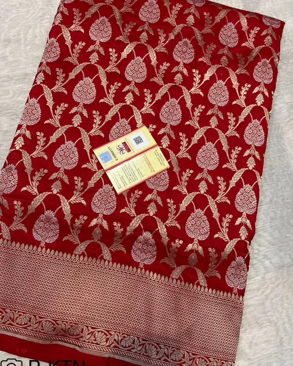 Pure katan silk saree with Silkmark Certified  uploaded by M S fabrics on 5/8/2023