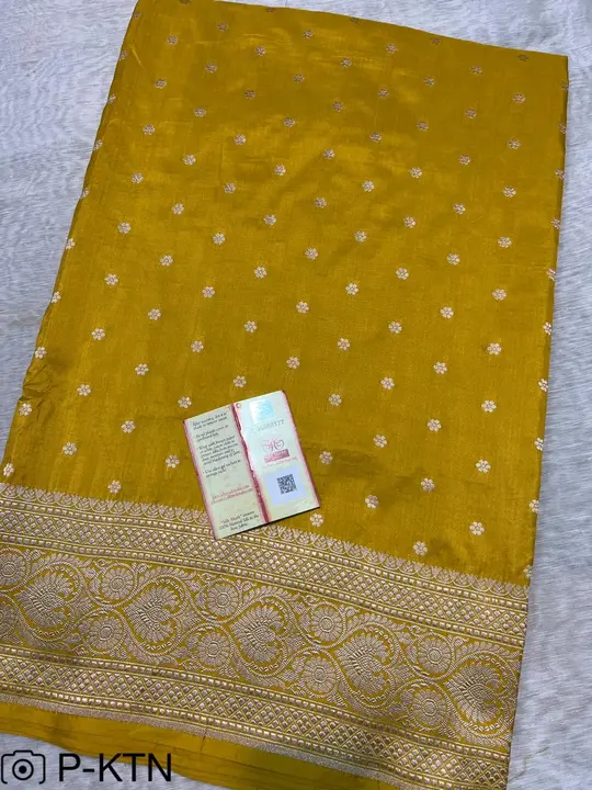 Pure katan silk Saree with Silkmark Certified  uploaded by M S fabrics on 5/8/2023
