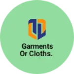Business logo of Garments or cloths.