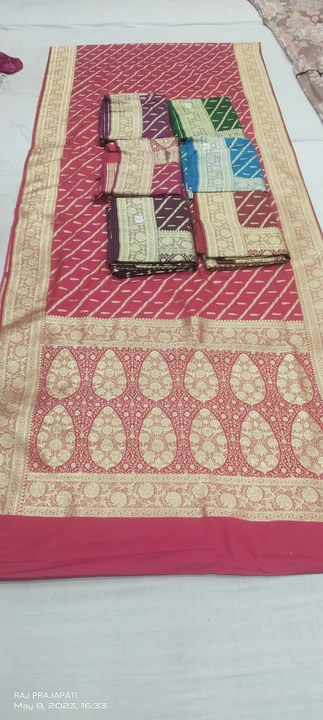 Silk shalu uploaded by Vishnu Laxmi Textiles on 5/8/2023