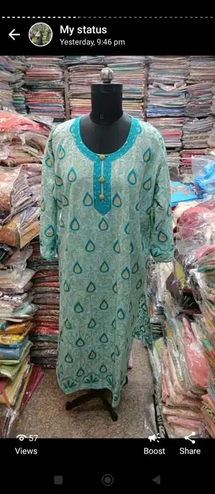 Kashmiri Ari work kurti uploaded by Malik  shawls on 5/8/2023