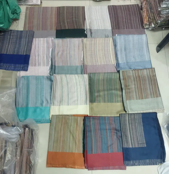 Modal reversible stripes stole uploaded by Malik  shawls on 5/8/2023