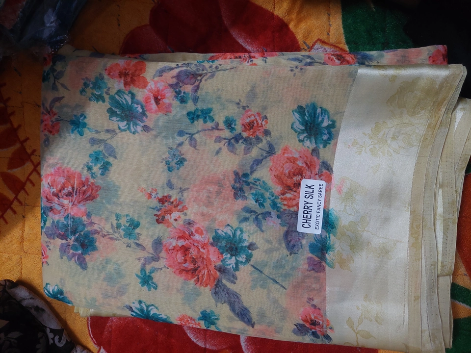 Cheery silk cotton saree  uploaded by Moksh Da saree shop on 5/8/2023