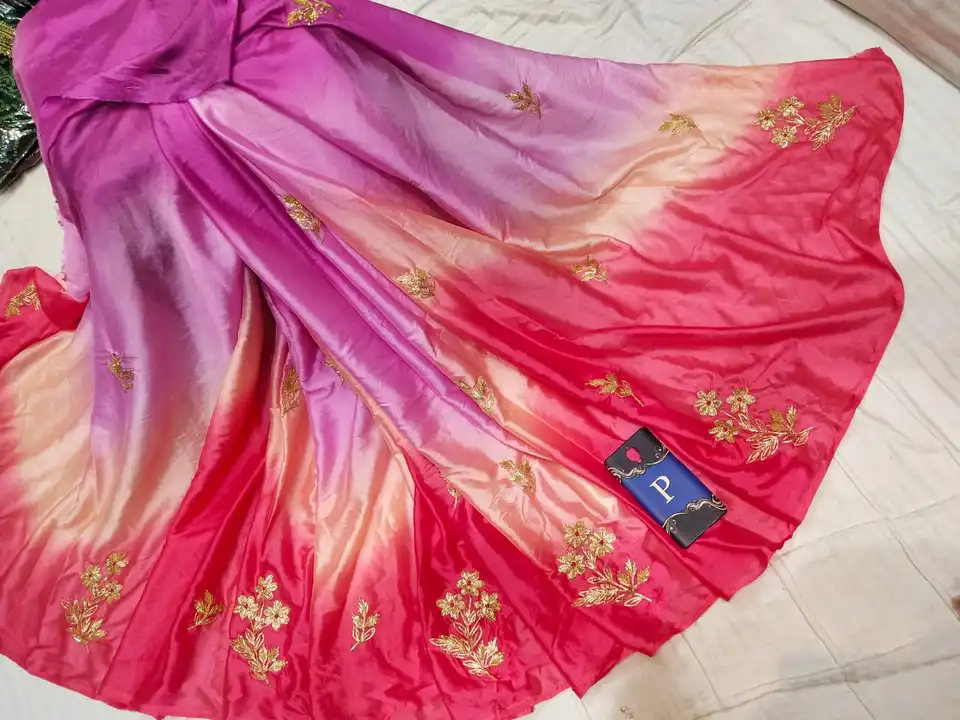 *🛍️🛒New Launch🛒🛍️😱😱😱😱😱😱*👉🏻super duper item 
👉🏻pure pure D chinon fabric 
👉🏻 Jaipuri  uploaded by Gotapatti manufacturer on 5/8/2023
