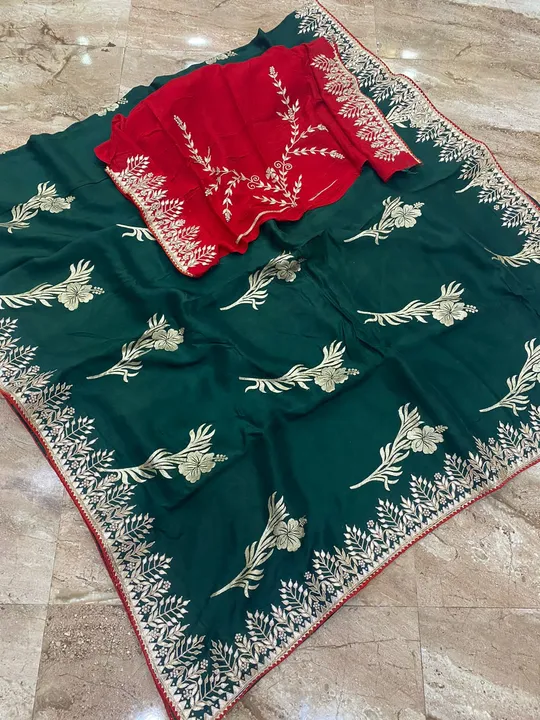 🌷sale sale sale sale
👉sab design ke single-single pcs h

Beautiful party wear saree 

🌿original p uploaded by Gotapatti manufacturer on 5/8/2023