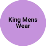 Business logo of King mens wear
