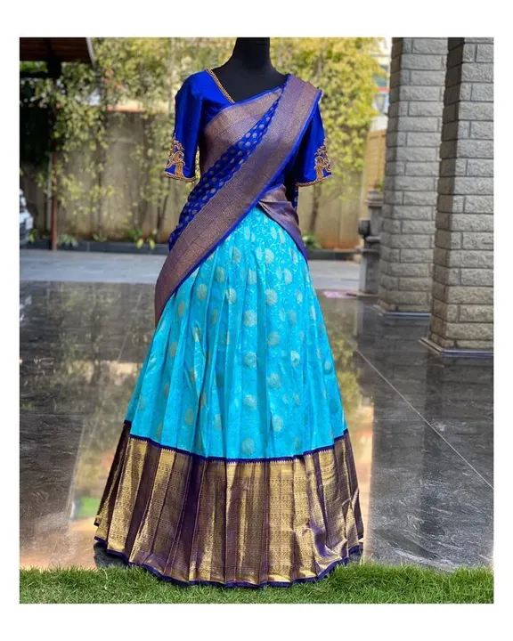 *🥰Kanjiveram Silk Zari Lehanga With Blouse Along With Banarashi Silk Duppta🥰 !!*

*Lehanga : 3 Met uploaded by Divya Fashion on 5/9/2023