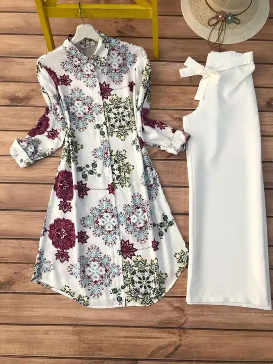 Kurti and plazzo uploaded by Taha fashion from surat on 5/9/2023