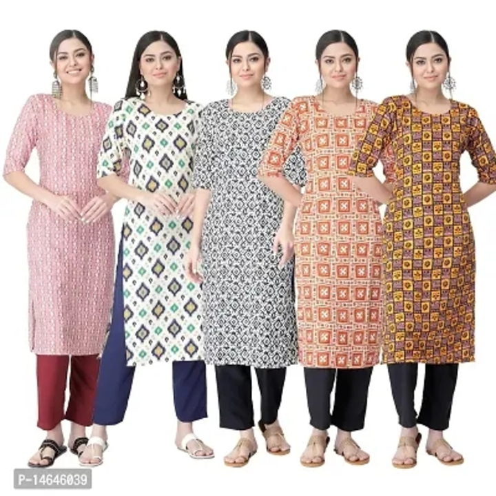 New Crepe Printed Kurtis Combo For Ladies (Pack Of 5) uploaded by Smart Store on 5/9/2023