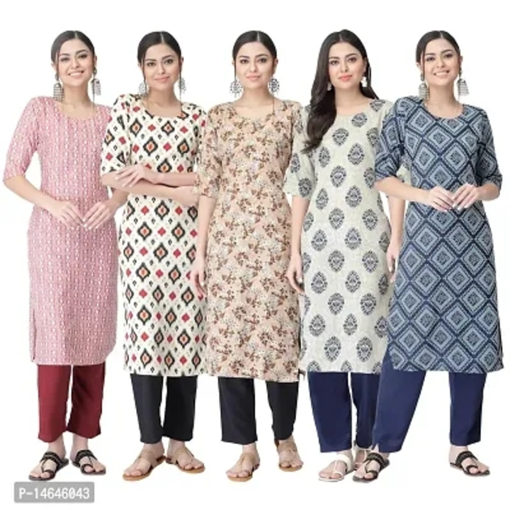 New Crepe Printed Kurtis Combo For Ladies (Pack Of 5) uploaded by Smart Store on 5/9/2023