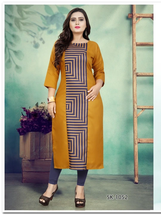 Ruby cotton kurti with digital print uploaded by Ramapir Fashion on 5/9/2023