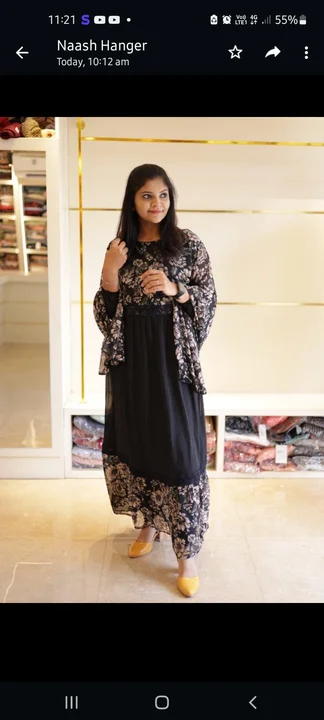 Heavy Georgette with dupatta kurta set, size M,Xl,XXl uploaded by Fashion hub on 5/9/2023