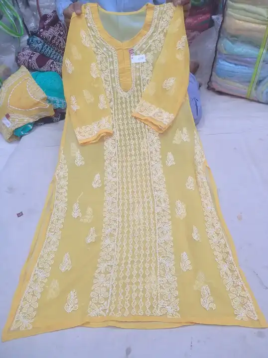 Women long kurti panal design  uploaded by Lcf crafts (lucknow Chikan factory) on 5/9/2023