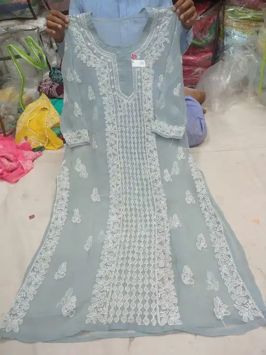 Women long kurti panal design  uploaded by Lcf crafts (lucknow Chikan factory) on 5/9/2023