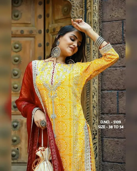 Kurti plazzo and dupatta 1449and1549  uploaded by Taha fashion from surat on 5/9/2023