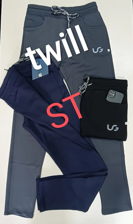 Twill lycra track pant uploaded by Saad traders on 5/9/2023