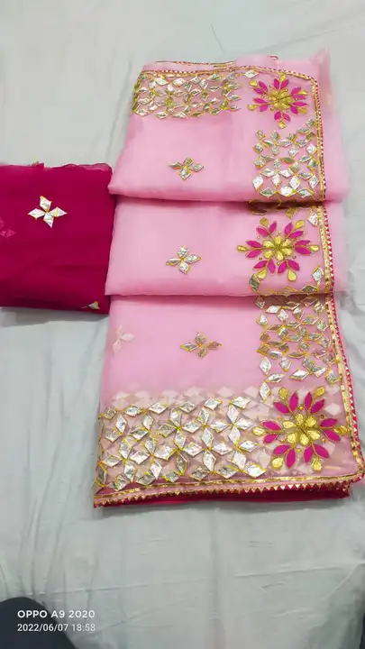 Pure oranza saree uploaded by Deepika Designer Saree on 5/9/2023