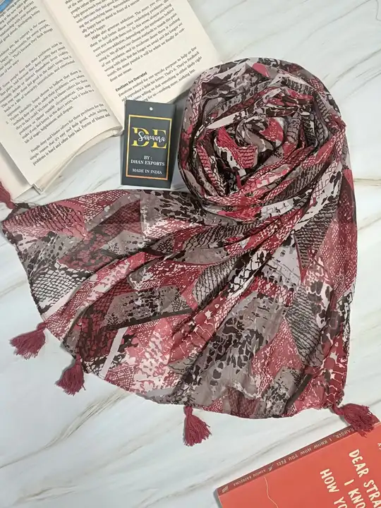 Georgette printed stole uploaded by Dhan export on 5/9/2023