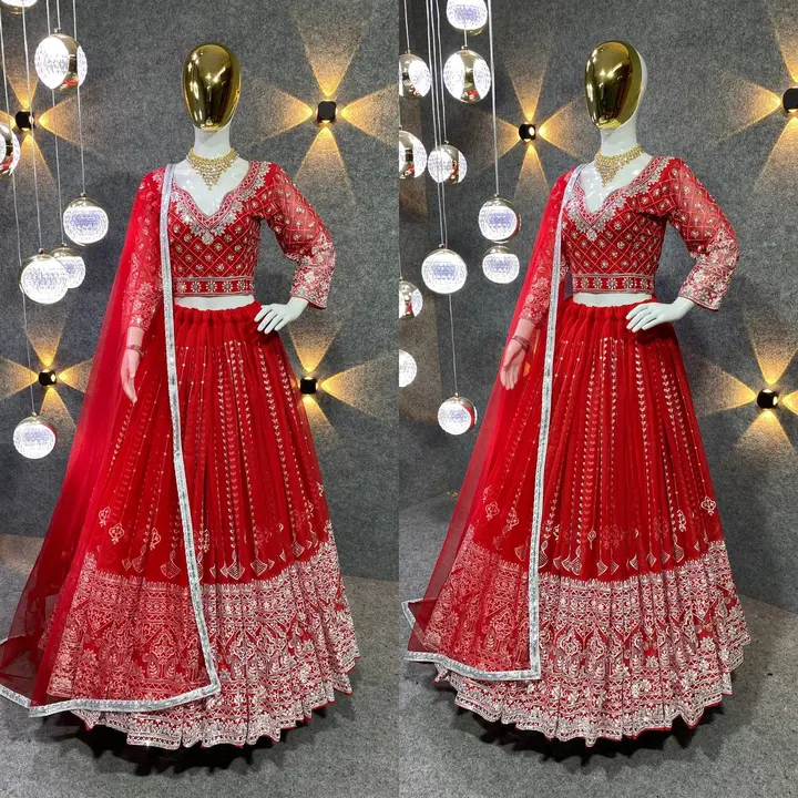 Rad Colour Lehenga choli for women Indian wedding party wear Lehenga choli .... uploaded by HK FASHION  on 5/2/2024