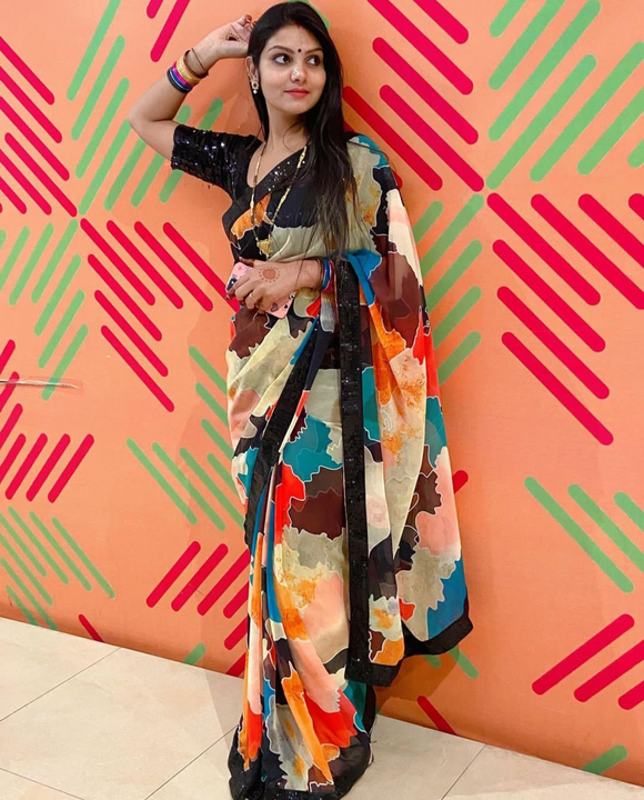 New digital saree  uploaded by Fashion designer saree  on 5/9/2023