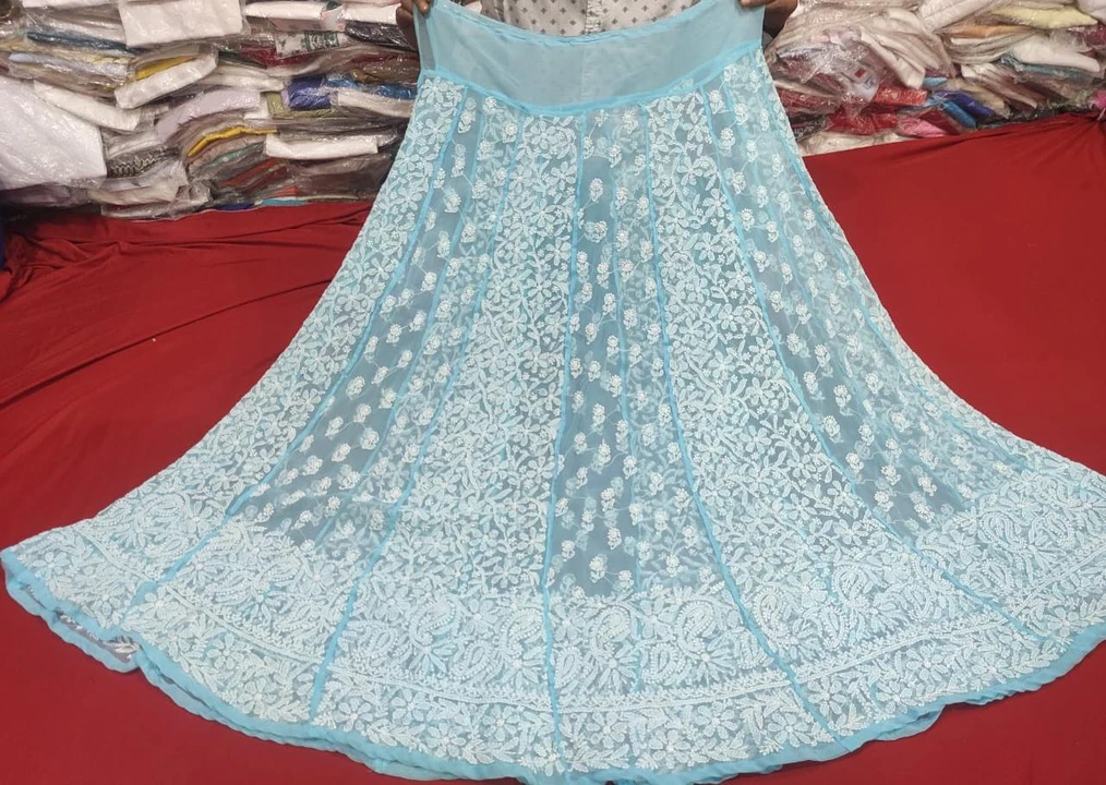 Lehenga set  uploaded by Lcf crafts (lucknow Chikan factory) on 5/9/2023