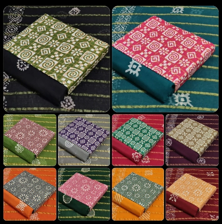Cotton dress material only full set call or wp uploaded by Maahi Selection on 5/9/2023