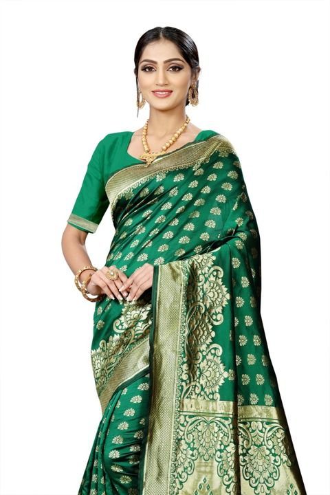  Saree length : 5.5m blouse piece : 0:90 m unsteached uploaded by business on 3/9/2021