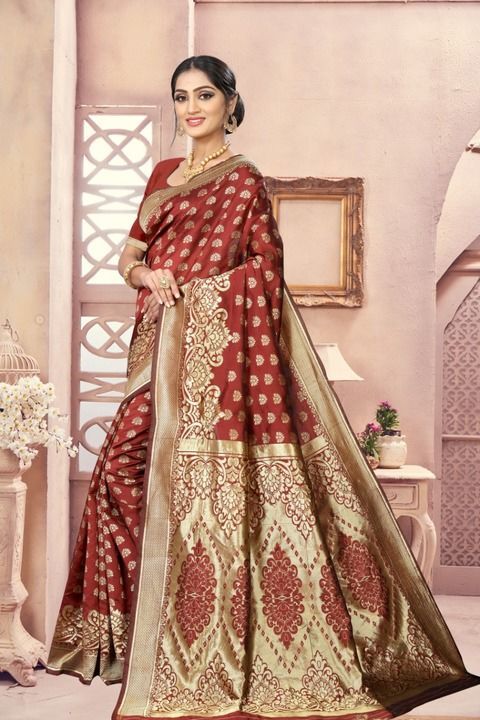 Saree length : 5.5m blouse piece : 0:90 m unsteached uploaded by Sarveshar on 3/9/2021