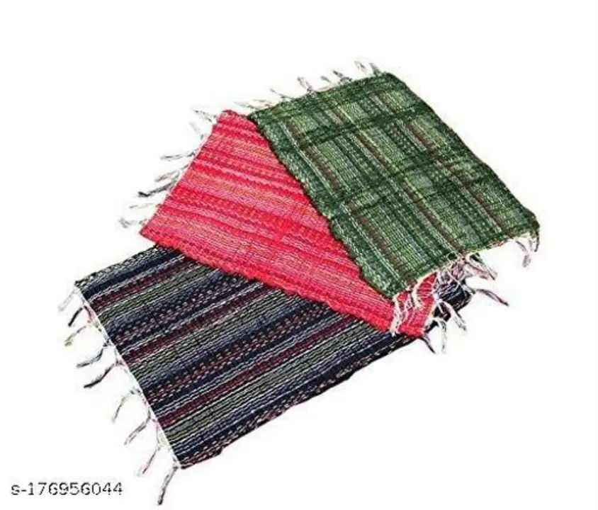  cotton multicolor doormat Dari size -13x19 inch uploaded by business on 5/9/2023