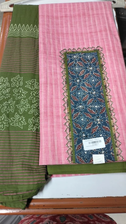 Kalamkari suit fabrics with super net dupatta  uploaded by business on 5/9/2023