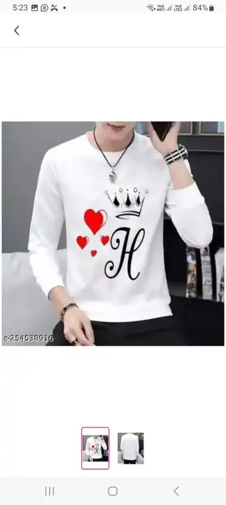 LS POLY KING  H TSHIRT  uploaded by Aayan fashion on 5/9/2023