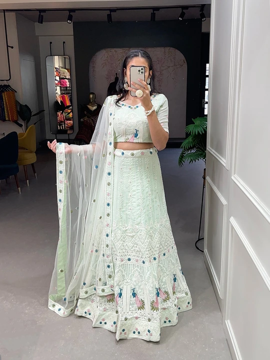 Exclusive Lahenga with handwork  uploaded by Bandhani handcrafted on 5/28/2024
