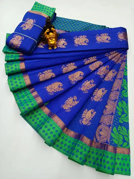 Monika cotton sarees  uploaded by JAYA SRI SUSHEELA TEX on 5/10/2023