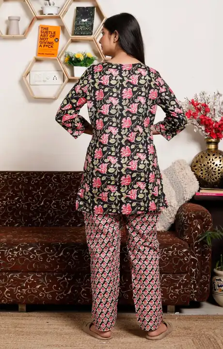 Printed Night Suits  uploaded by Cotton Mulmul Store on 5/10/2023
