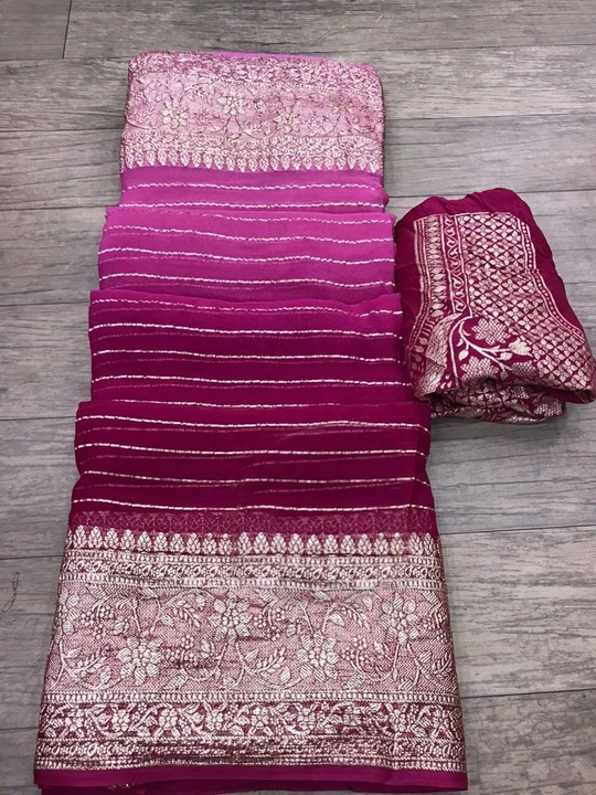 Georgette saree  uploaded by SAURYA LIFE STYLE on 5/10/2023