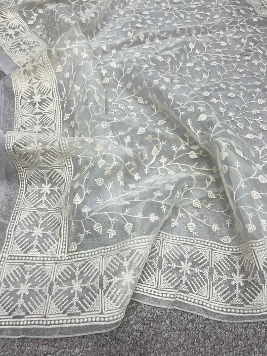 Organza saree  uploaded by SAURYA LIFE STYLE on 5/10/2023