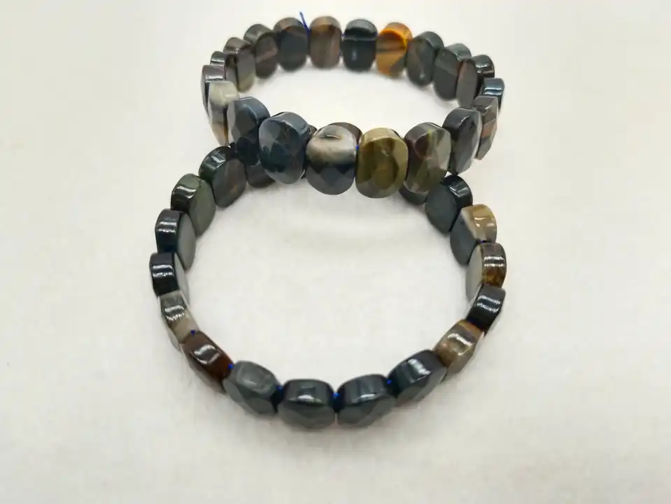 Faceted gemstone stretchable bracelets  uploaded by Km Handicrafts on 5/10/2024