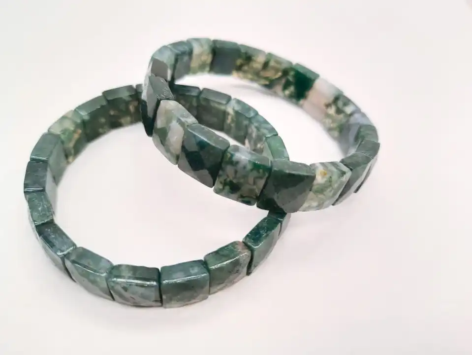 Faceted gemstone stretchable bracelets  uploaded by Km Handicrafts on 5/10/2023