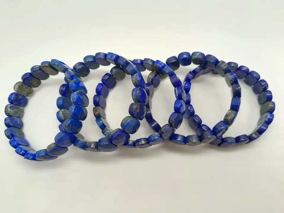 Faceted gemstone stretchable bracelets  uploaded by Km Handicrafts on 5/10/2023