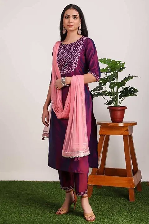 Trending Kurta set with beautiful dupatta for womens uploaded by business on 5/10/2023
