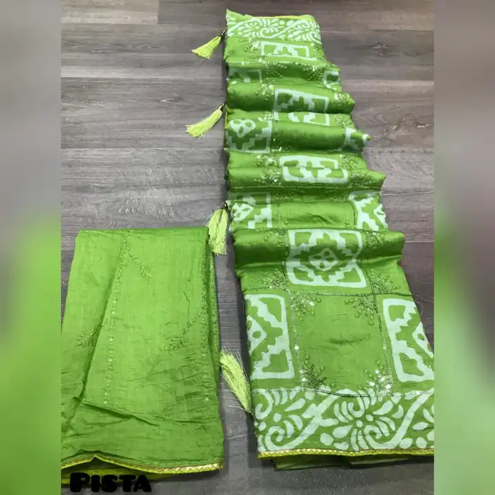 batik saree  uploaded by The Lord Krishna Fab on 5/10/2023
