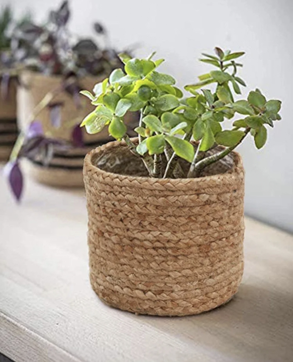 NATURAL JUTE HANDMADE PLANT BASKET FOR HOME DECOR. uploaded by business on 5/10/2023